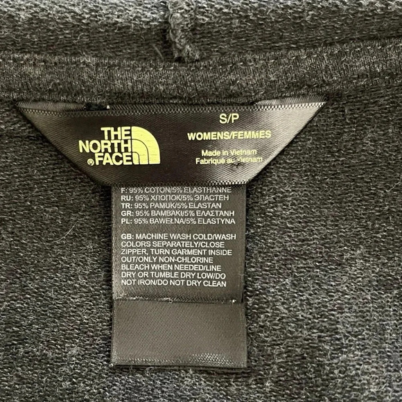 The North Face Asymmetrical Hooded Cinched back Sweater jacket yoga comfy - Picture 9 of 11